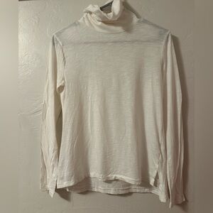 Cotton Madewell Ivory Turtleneck, size extra small